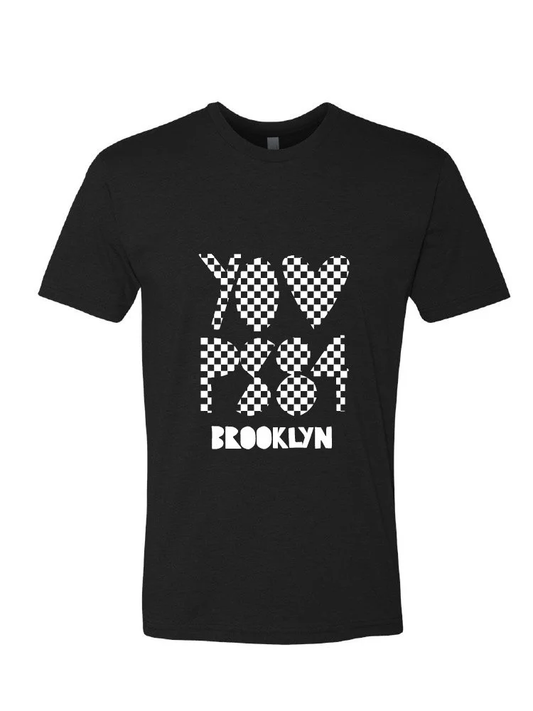 Adults Checkered Logo T-Shirt (more colors) — PS 84 Jose de
